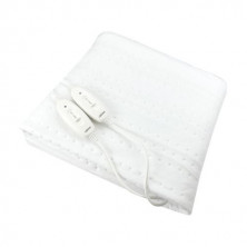 Calentador de cama eléctrico doble 160x140cm 2x60W Blanca VÄLINE C1/10