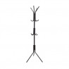 Perchero metálico de pie con 12 colgadores Negro DOVELIS C1/8