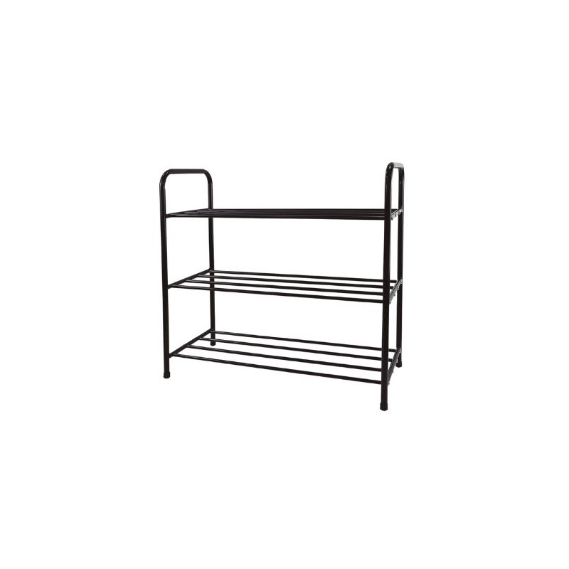 Zapatero metálico con 3 baldas Negro DOVELIS C1/8