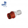 Clavija CETAC 3P+T 32A 380-415V IP44 Roja GSC C10/60