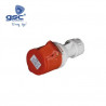 Base CETAC movil 3P+T 32A 380-415V IP44 Roja GSC C10/60