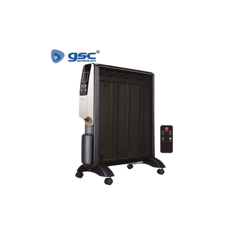 Radiador de mica 2000w con mando Negro Tarcoola GSC C1/1