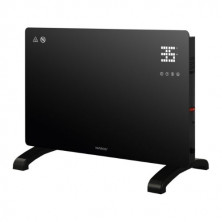 Radiador convector de cristal inteligente 1500w Negro Zanthus NIAROS