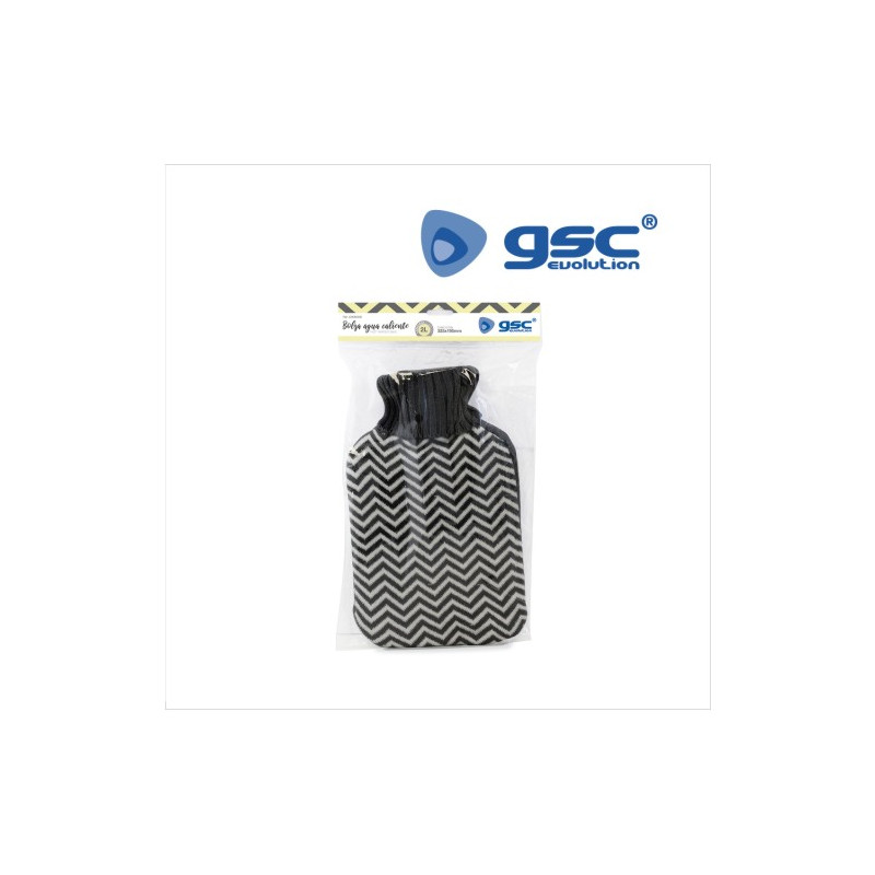 Bolsa de agua caliente 2L 325x195mm Blanca y Negra GSC C1/25