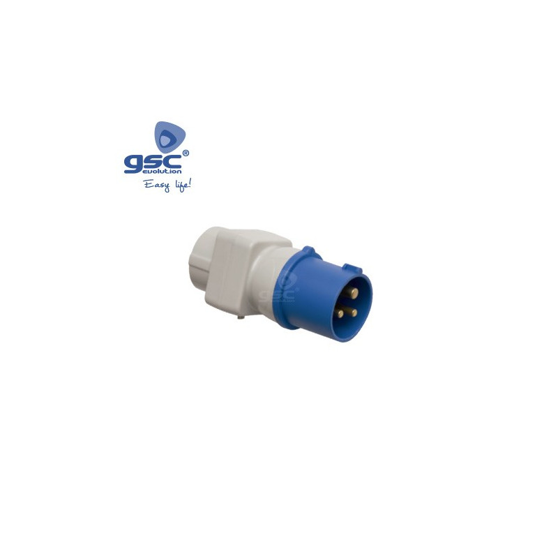 Adaptador Clavija CETAC 2P+T 16A a Base movil 16A GSC C10/100