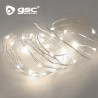 Guirnalda LED Decorativa Alambre 2m 20 leds Luz Fría a pilas ÚLTIMAS UNIDADES