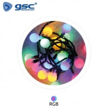 Guirnalda LED Decorativa Bombillas 4m RGB 8 Funciones IP44 220V GSC C1/20