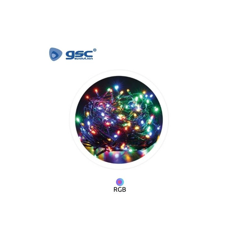 Guirnalda LED Decorativa Alambre 5m RGB 8 Funciones IP44 220V GSC C1/20