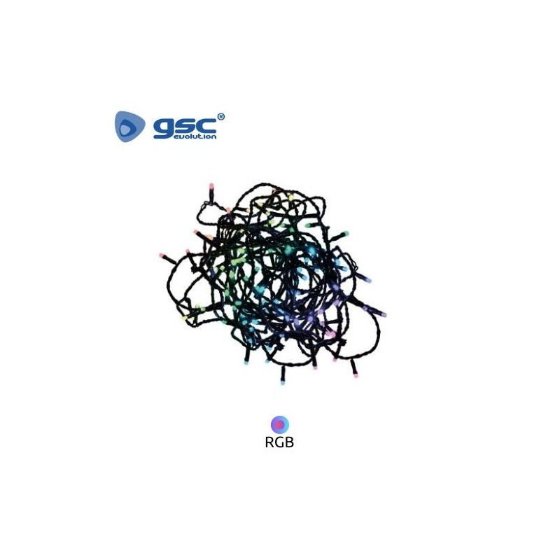 Guirnalda LED Decorativa Alambre 10m RGB 8 Funciones IP44 220V GSC C1/24