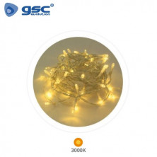 Guirnalda LED Decorativa Alambre Transparente 10m 3000K 8 Funciones IP44 220V GSC C1/20