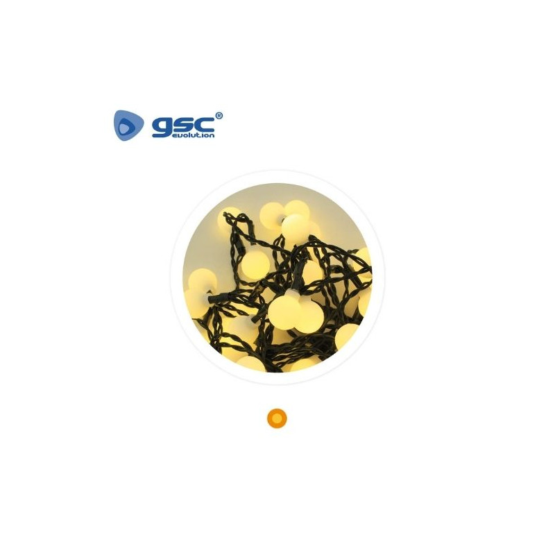 Guirnalda de bombillas 4M 8 funciones Luz cálida GSC C1/24