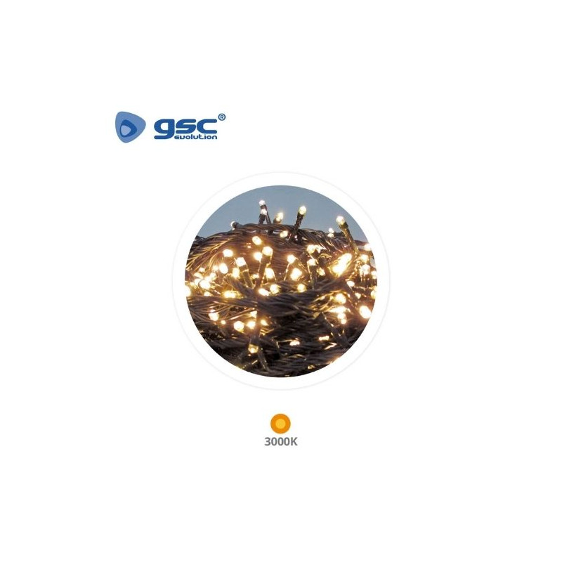 Guirnalda LED 20M 8 funciones Luz cálida GSC C1/24