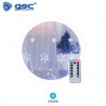 Cortina LED Luminosa 3,5mx0,80m 6000K 138 Leds Estrellas y Copos de Nieve con Mando IP44 GSC C1/30