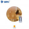 Cortina LED Luminosa 3,5mx0,80m 3000K 138 Leds Estrellas con Mando IP44 GSC C1/30