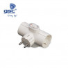 Adaptador Triple 16A 220V TT con interruptor GSC C10/100