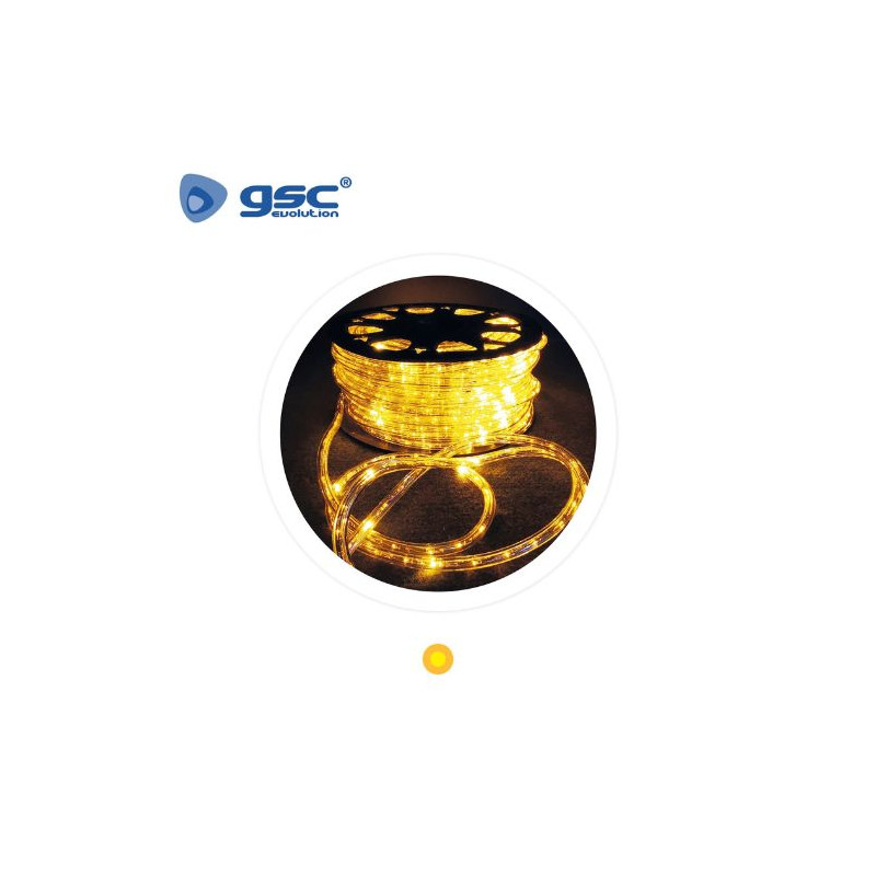Tubo luminoso flexible LED 48 metros  Luz Amarilla IP44 220V GSC C1/1