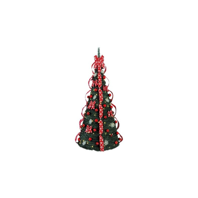 Árbol de navidad plegable decorado con luces Niah 1,8M GSC C1/1
