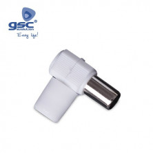 Conector Coaxial TV Hembra Acodado GSC C50/2500