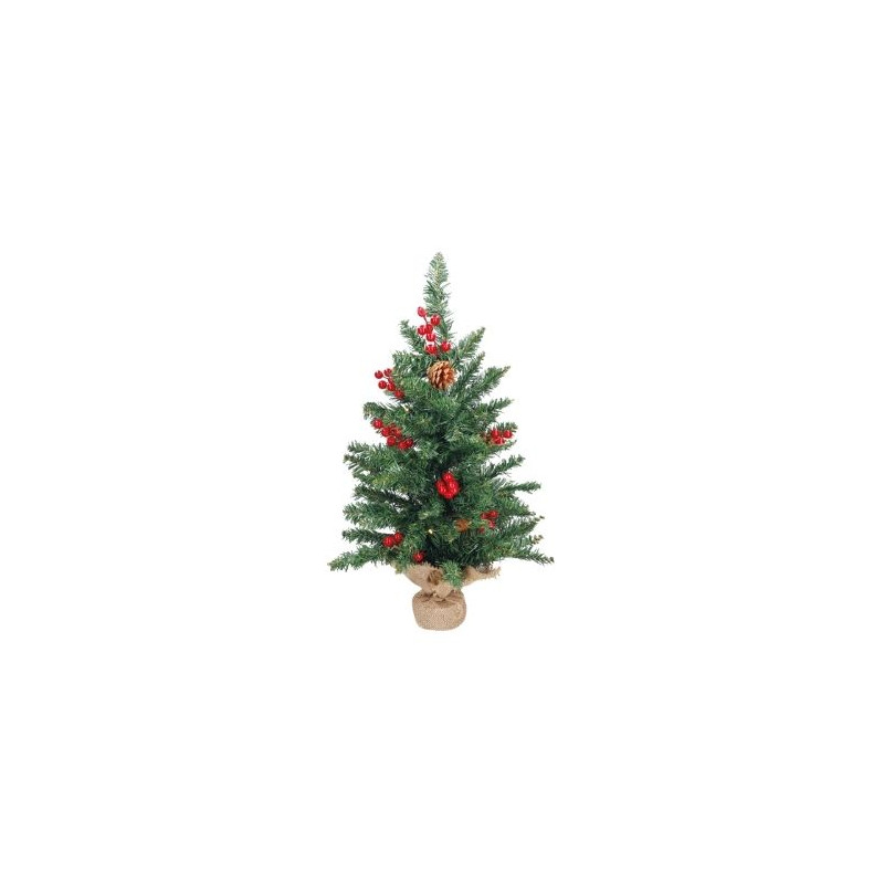 Árbol de navidad artificial LED Ponak 0,6m 75 ramas GSC C1/1