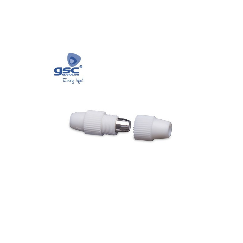 Conector Coaxial TV Empalme GSC C10/1000