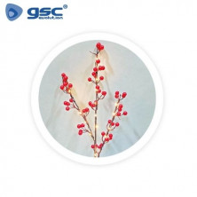 Rama decorativa LED de bayas rojas 0,75M Luz cálida GSC C1/24