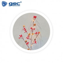 Rama decorativa LED de piñas y bayas rojas 0,75M Luz cálida GSC C1/24