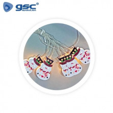 Muñecos de nieve LED 1,35M Luz cálida GSC C1/24