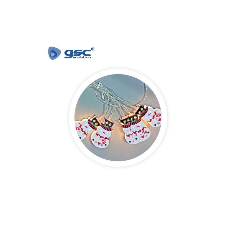 Muñecos de nieve LED 1,35M Luz cálida GSC C1/24