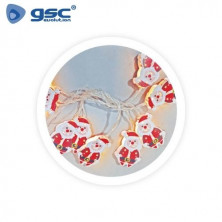 Guirnalda Papa Noel LED 1,35M Luz cálida GSC C1/24