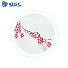 Guirnalda LED de bayas rojas 1,8M Luz cálida GSC C1/12