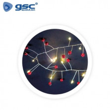 Guirnalda LED de perlas rojas 1,5M Luz cálida GSC C1/24