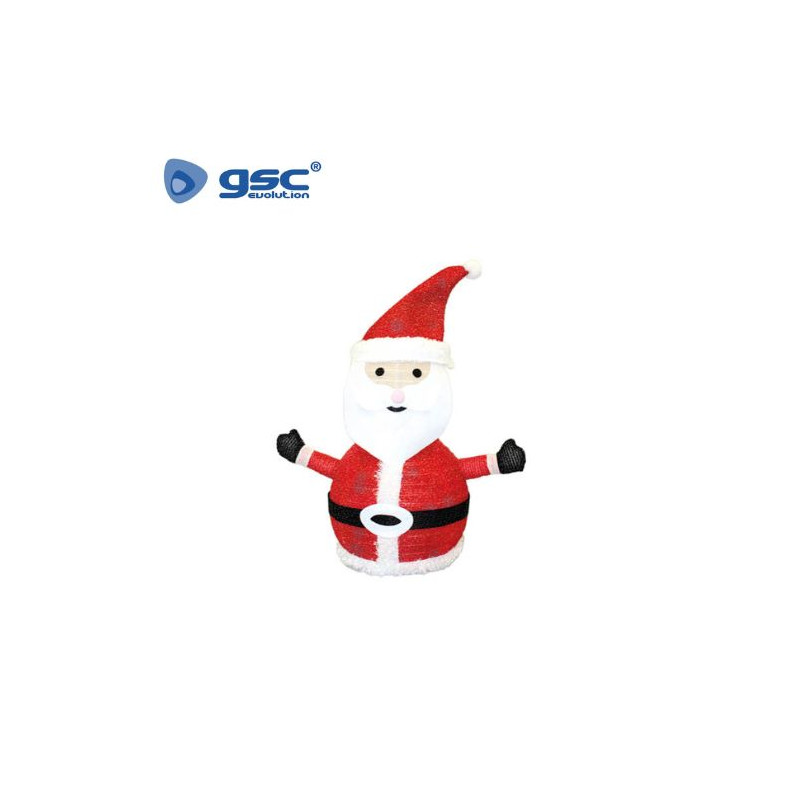 Papa Noel plegable LED 70cm 8 funciones Luz fría GSC C1/6
