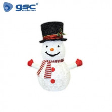 Muñeco de nieve plegable LED 70cm 8 funciones Luz cálida GSC C1/8