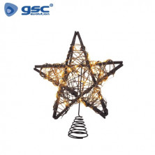 Estrella de ratán LED 25cm Luz cálida GSC C1/12