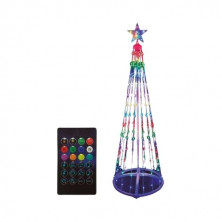 Árbol LED inteligente vía bluetooth y mando Kiondo 1,5M 24 funciones RGB IP44 GSC C1/10