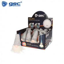 Gnomo de navidad LED colgante Gelbin 26cm Funciona a pilas Gris Caja 12 unidades (Precio unitario) G
