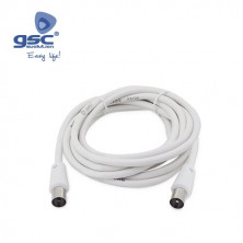 Conexion Coaxial Antena TV 1,5 m. Blanco GSC C1/250