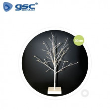 Árbol decorativo LED Cumia 30cm Funciona con 2 pilas AA Blanco GSC C1/12