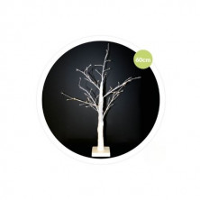 Árbol decorativo LED Cumia 60cm Funciona con 3 pilas AA Blanco GSC C1/12