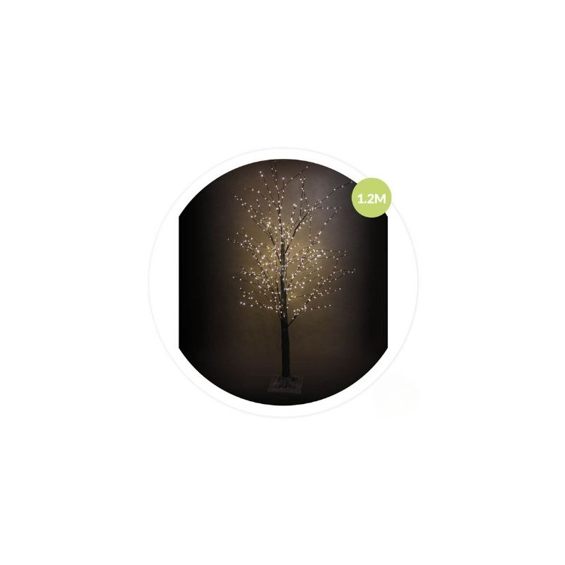 Árbol decorativo LED Sirka 1,2M Negro GSC C1/6