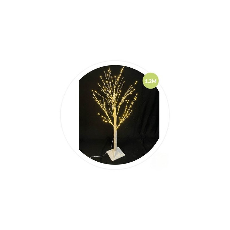 Árbol decorativo LED Sirka 1,2M Blanco GSC C1/6