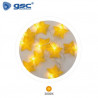 Guirnalda LED Decorativa 1,35m 10 Leds Estrellas Doradas 3000K Funciona a pilas IP20 GSC C1/10