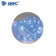 Guirnalda LED Decorativa Alambre 1,9m Luz Azul Funciona a pilas IP20 GSC C1/100