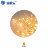 Guirnalda LED Decorativa Alambre Transparente 4,9m 3000K 8 Funciones Funciona a pilas IP20 GSC C1/10