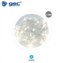 Guirnalda alambre LED 4,9M 8 funciones Luz fría GSC C1/24