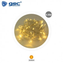 Guirnalda alambre LED 9,9M 8 funciones Luz cálida GSC C1/48