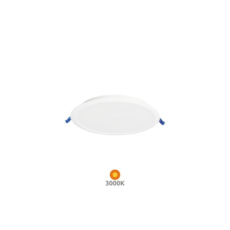 Downlight LED Redondo EMPOTRABLE 18w 3000K 1620Lm Marco Blanco 220x27mm IP20 Belur GSC