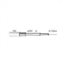 Cable Coaxial TV antena Aluminio 100M Rollo GSC C1/4