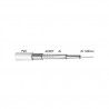 Cable Coaxial TV antena Aluminio 100M Rollo GSC C1/4