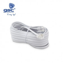 Conexion telefonica 6p 4c 2,5 m Blanco GSC C1/250